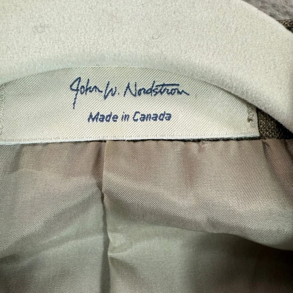 John Nordstrom Plaid Sport Coat Blazer 3 Button‎ Classic Versatile Silk Wood 44R